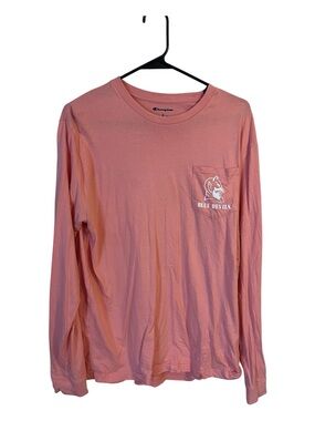 Champion Duke Blue Devils Pink Long Sleeve Tee L